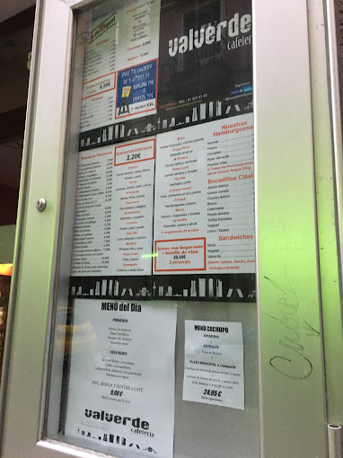 Cervecería Cafetería Valverde menu 6
