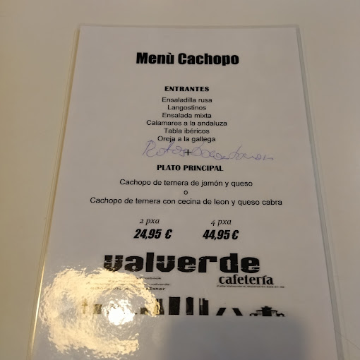 Cervecería Cafetería Valverde menu 5